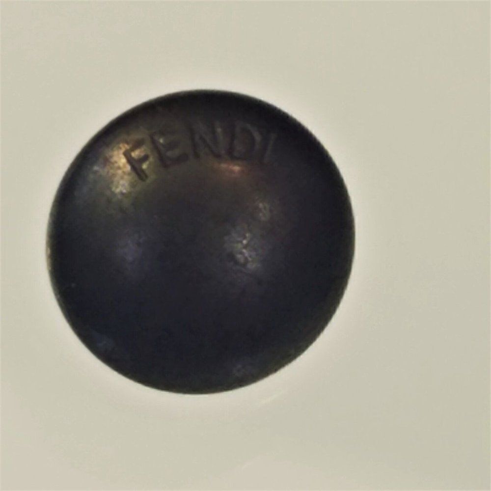 Fendi Replacement Button Black Color Small Metal Shank Button - Picture 6 of 9